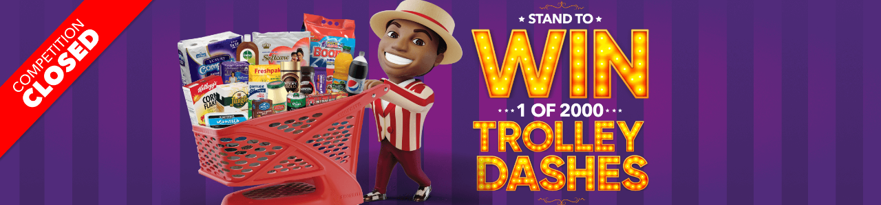 STAND TO WIN 1 OF 2000 TROLLEY DASHES