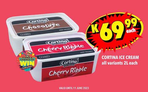 CORTINA ICE CREAM ALL VARIANTS 2L EACH, K69,99