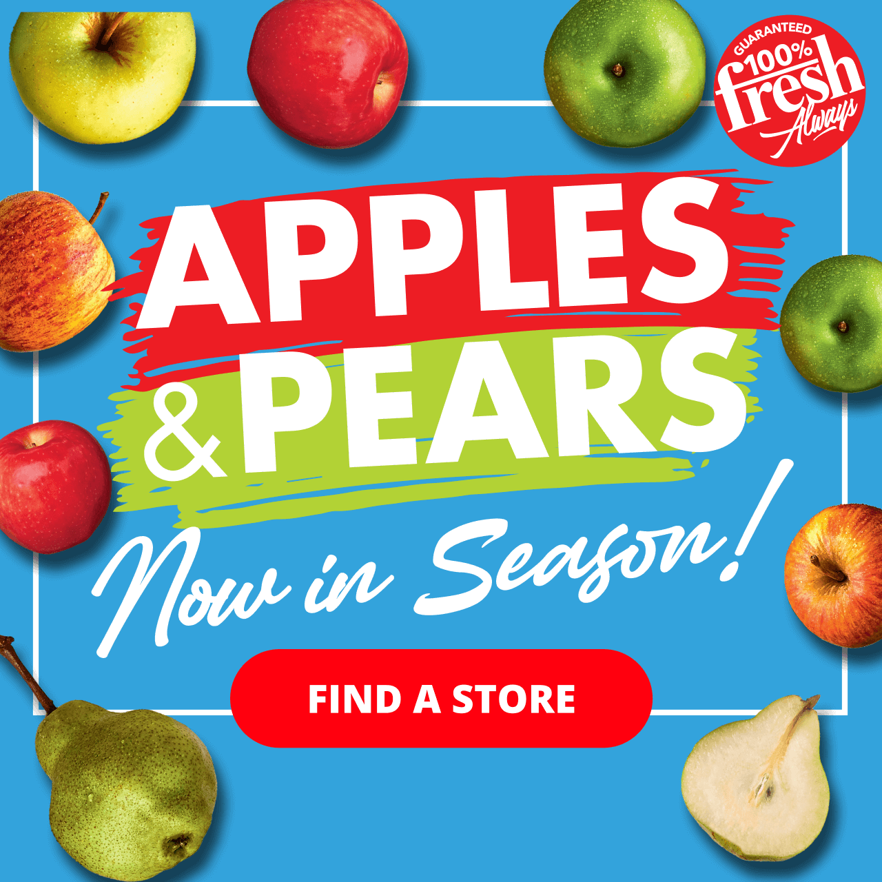 Apples & Pears, now in season
