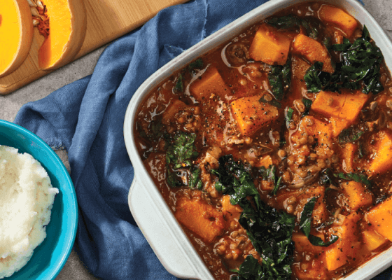 Butternut Chicken Gizzards Stew