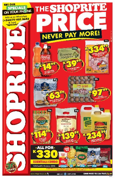 specials leaflet