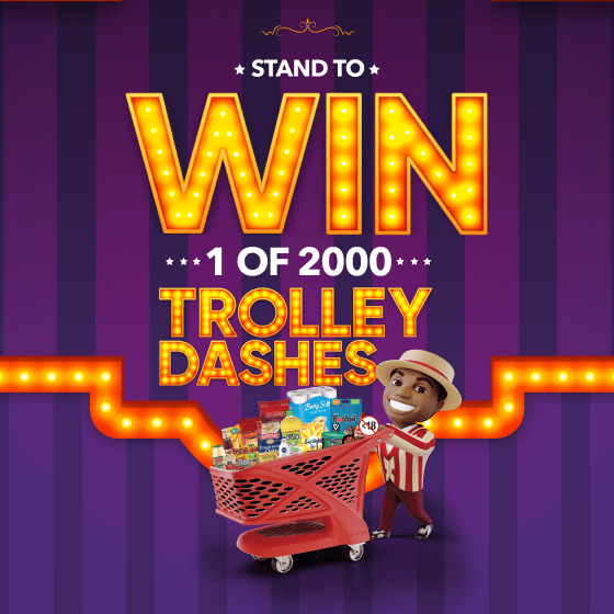 Stand to win 1 of 2000 Trolley Dashes