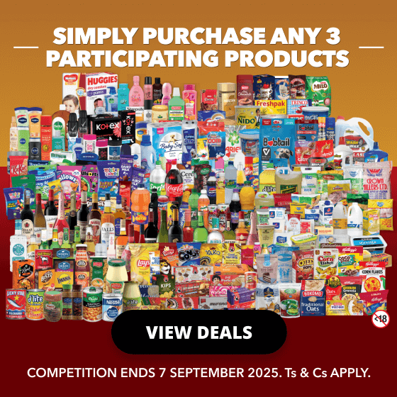 Shoprite Zambia turns 30 and you could win 1 of 30 Isuzu Single Cabs! Celebrate big with savings and a shot at driving off in style. Offers valid until 7 September 2025. 