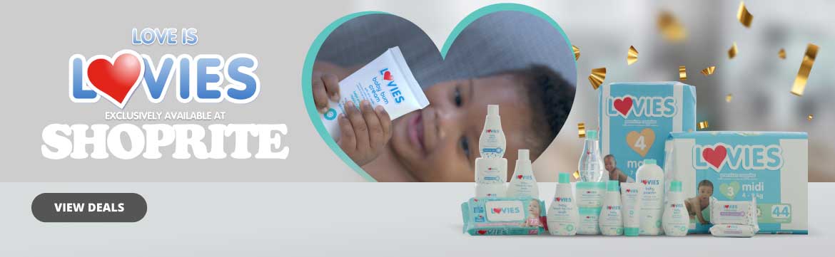 LOVE IS LOVIES. EXCLUSIVELY AVAILABLE AT SHOPRITE