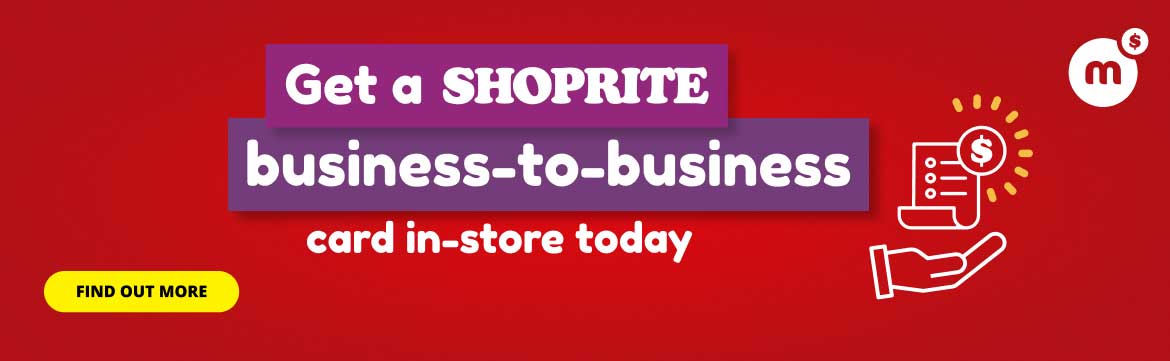 GET A SHOPRITE BUSINESS-TO-BUSINESS CARD IN-STORE TODAY