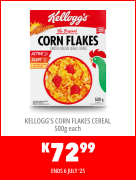 KELLOGG’S CORN FLAKES CEREAL 750g EACH - K94,99