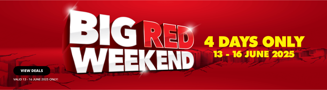 Experience Big Red Weekend deals at Shoprite! Enjoy unbeatable prices on your favourite products and discover amazing deals.