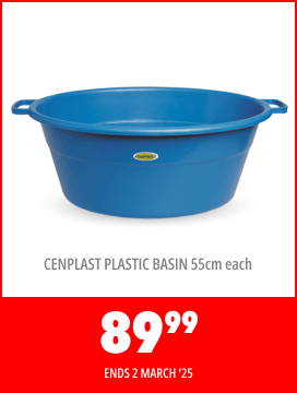 CENPLAST PLASTIC BASIN 55cm each, 89.99