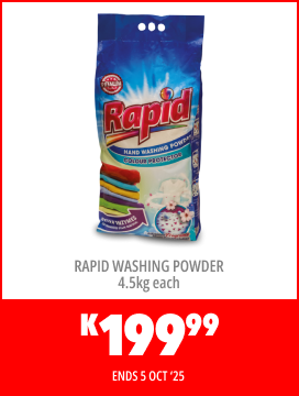 RAPID WASHING POWDER 4.5kg EACH